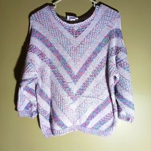 Across America Multicolor Striped Sweater Size Small